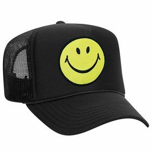 NWT Aviator Nation Smiley Vintage Trucker Hat
